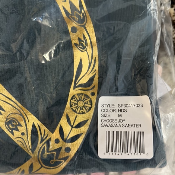 Spiritual Gangster Choose Joy Savasana Sweater- Sz Medium - Picture 5 of 5